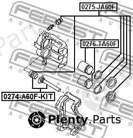  FEBEST part "0274-A60F-KIT" (0274A60FKIT) Guide Bolt, brake caliper