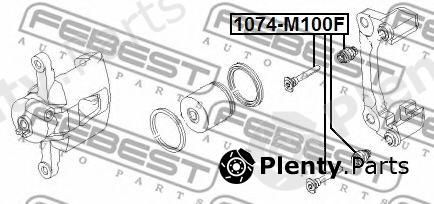  FEBEST part 1074M100F Guide Bolt, brake caliper