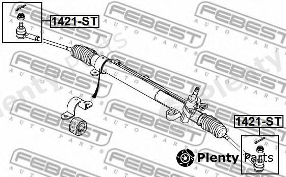  FEBEST part 1421-ST (1421ST) Tie Rod End