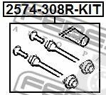  FEBEST part "2574-308R-KIT" (2574308RKIT) Guide Bolt, brake caliper