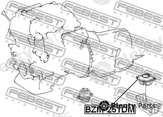  FEBEST part BZM251DM Engine Mounting