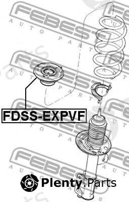 FEBEST part FDSS-EXPVF (FDSSEXPVF) Mounting, shock absorbers