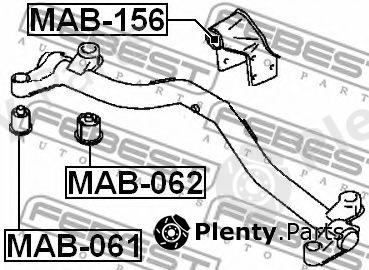  FEBEST part MAB-156 (MAB156) Mounting, differential
