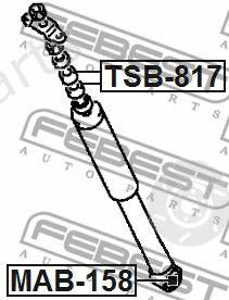  FEBEST part "MAB-158" (MAB158) Bush, shock absorber