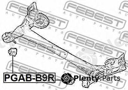  FEBEST part PGAB-B9R (PGABB9R) Mounting, axle beam