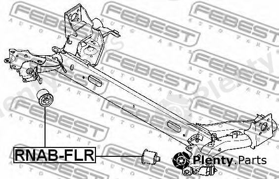  FEBEST part RNABFLR Mounting, axle beam