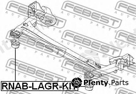  FEBEST part RNABLAGRKIT Mounting, axle beam