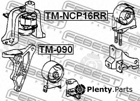  FEBEST part TM-NCP16RR (TMNCP16RR) Engine Mounting