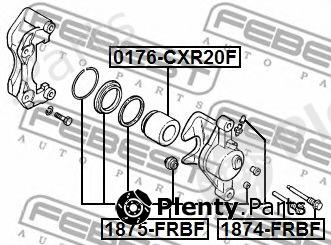  FEBEST part 1874-FRBF (1874FRBF) Guide Bolt, brake caliper