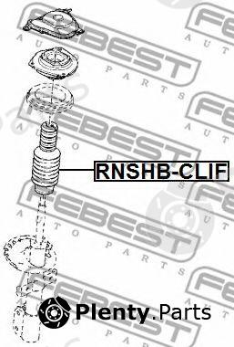  FEBEST part RNSHB-CLIF (RNSHBCLIF) Protective Cap/Bellow, shock absorber
