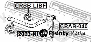  FEBEST part 2023-NITF (2023NITF) Rod/Strut, stabiliser