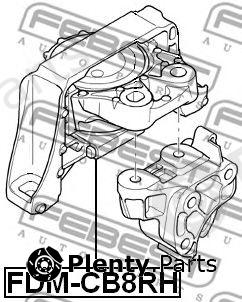  FEBEST part FDM-CB8RH (FDMCB8RH) Engine Mounting