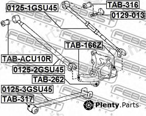  FEBEST part "0129-013" (0129013) Camber Correction Screw