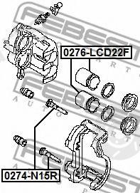  FEBEST part 0276-LCD22F (0276LCD22F) Piston, brake caliper