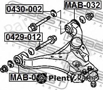  FEBEST part 0429012 Camber Correction Screw