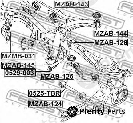  FEBEST part 0529003 Camber Correction Screw