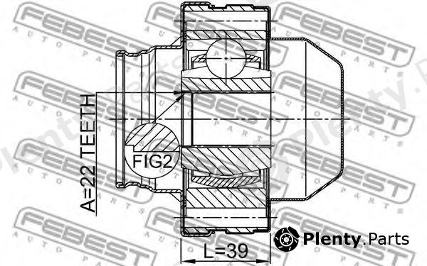  FEBEST part 1811-ANTSHA (1811ANTSHA) Joint, propshaft