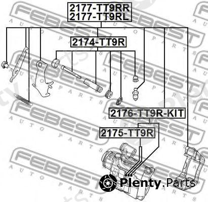  FEBEST part 2175-TT9R (2175TT9R) Repair Kit, brake caliper