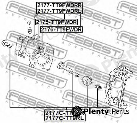  FEBEST part "2177C-TT9RR" (2177CTT9RR) Brake Caliper Bracket Set