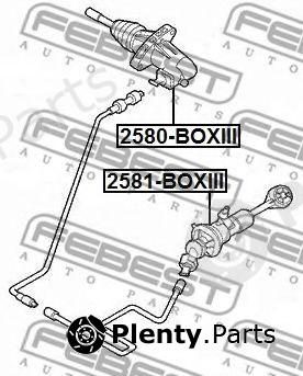  FEBEST part 2581-BOXIII (2581BOXIII) Master Cylinder, clutch