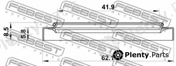  FEBEST part 95GDY44560709X Seal, drive shaft