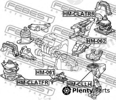  FEBEST part HM-CLLH (HMCLLH) Engine Mounting