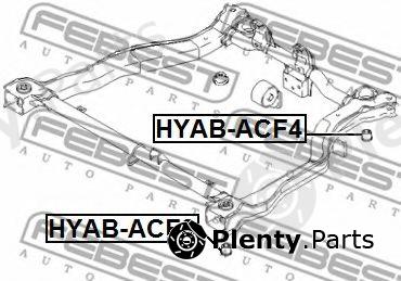  FEBEST part HYABACF4 Mounting, axle beam