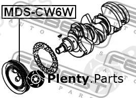  FEBEST part MDS-CW6W (MDSCW6W) Belt Pulley, crankshaft