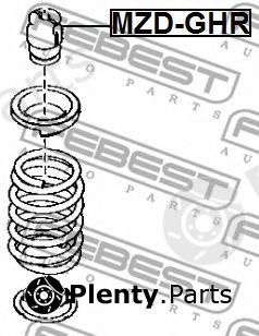  FEBEST part MZD-GHR (MZDGHR) Shock Absorber