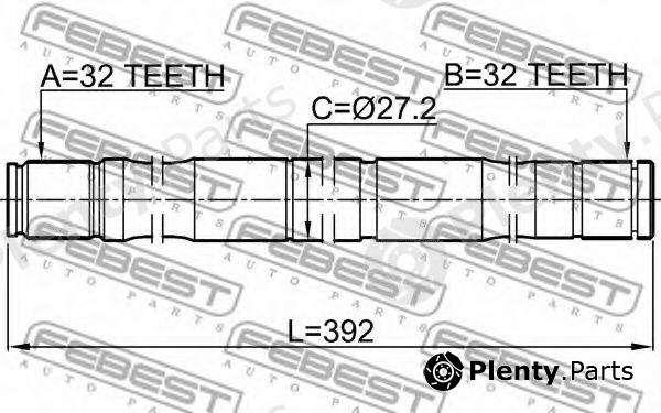  FEBEST part 2012-SEBLH (2012SEBLH) Drive Shaft