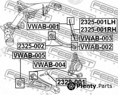  FEBEST part 2329001 Camber Correction Screw