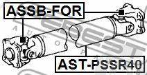  FEBEST part AST-PSSR40 (ASTPSSR40) Propshaft, axle drive