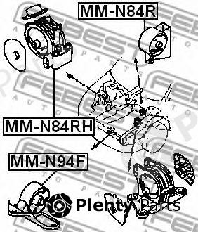  FEBEST part MM-N84RH (MMN84RH) Engine Mounting