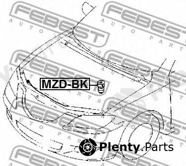  FEBEST part MZD-BK (MZDBK) Buffer, bonnet