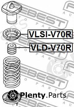  FEBEST part VLD-V70R (VLDV70R) Shock Absorber