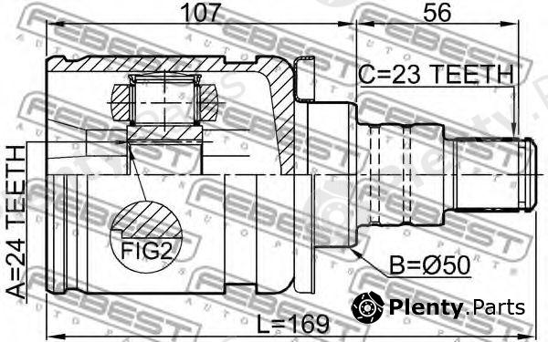  FEBEST part 0111-GSU45LH (0111GSU45LH) Joint, drive shaft