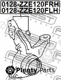  FEBEST part 0128-ZZE120FRH (0128ZZE120FRH) Stub Axle, wheel suspension