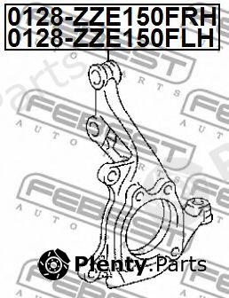  FEBEST part 0128-ZZE150FRH (0128ZZE150FRH) Stub Axle, wheel suspension