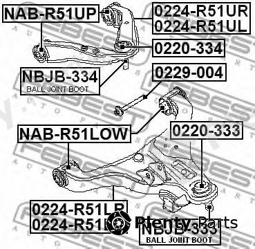  FEBEST part 0229-004 (0229004) Camber Correction Screw
