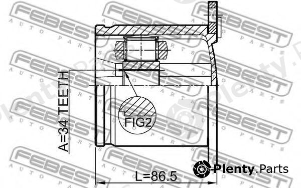 FEBEST part 2311-CCLH (2311CCLH) Joint, drive shaft