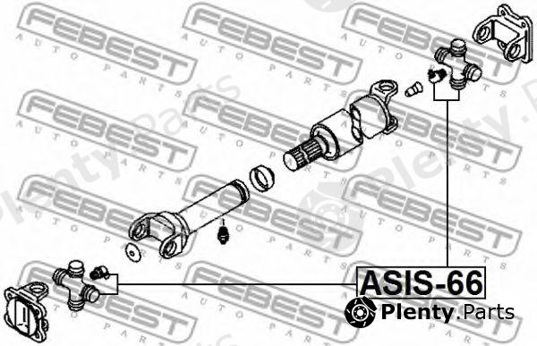  FEBEST part ASIS66 Joint, propshaft