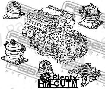  FEBEST part HM-CUTM (HMCUTM) Mounting, automatic transmission