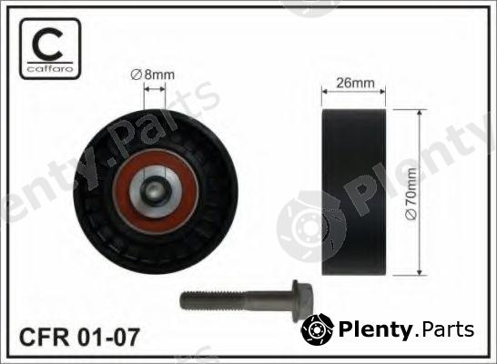  CAFFARO part 01-07 (0107) Deflection/Guide Pulley, v-ribbed belt