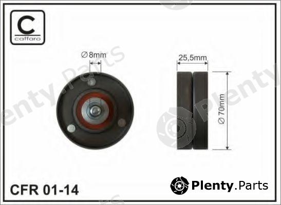  CAFFARO part 01-14 (0114) Deflection/Guide Pulley, v-ribbed belt