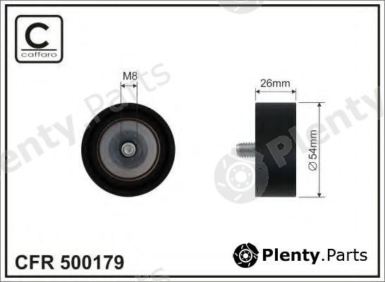  CAFFARO part 500179 Deflection/Guide Pulley, v-ribbed belt