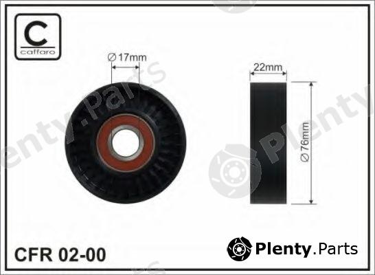  CAFFARO part 02-00 (0200) Deflection/Guide Pulley, v-ribbed belt