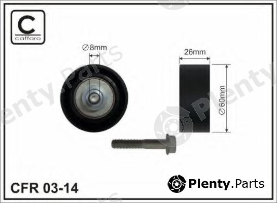  CAFFARO part 03-14 (0314) Deflection/Guide Pulley, v-ribbed belt