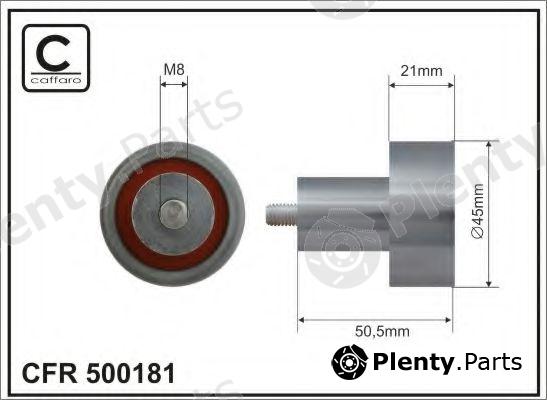  CAFFARO part 500181 Deflection/Guide Pulley, timing belt