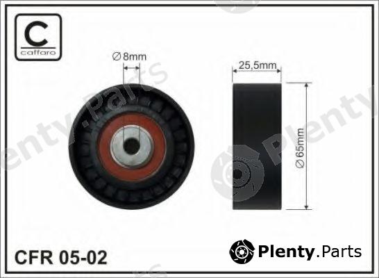  CAFFARO part 05-02 (0502) Deflection/Guide Pulley, v-ribbed belt