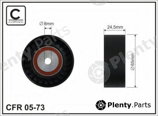  CAFFARO part 05-73 (0573) Deflection/Guide Pulley, v-ribbed belt